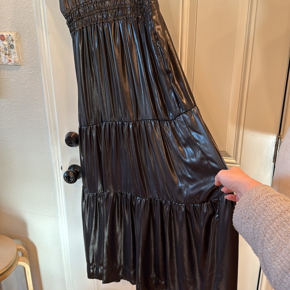Anthropologie metallic Somerset tiered maxi dress - Picture 14 of 14